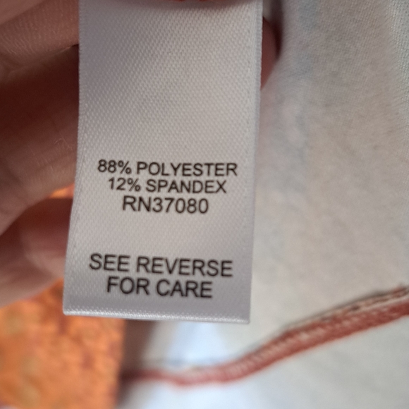 Cato Faux Patchwork Pleated Puff Sleeve Top sz M - Picture 8 of 11